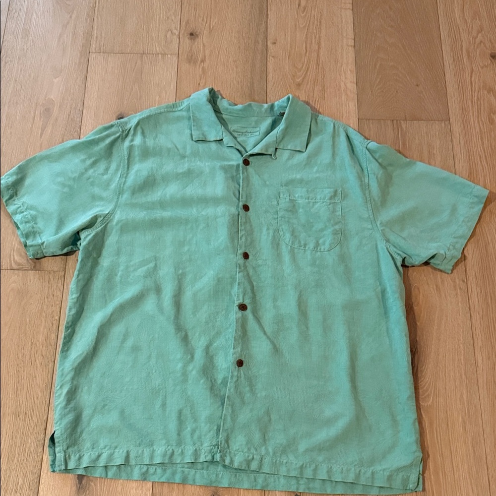 Tommy Bahama Seafoam Green Casual Shirt